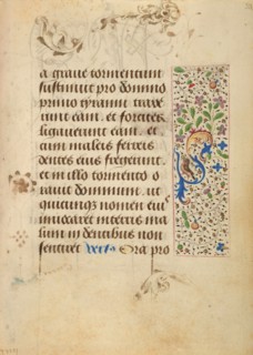 Decorated Text Page; Prayer Book of Charles the Bold, 1469. Creator: Nicolas Spierinc.
