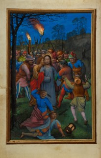 The Betrayal of Christ; Prayer Book of Cardinal Albrecht of Brandenburg, about 1525-1530. Creator: Simon Bening.