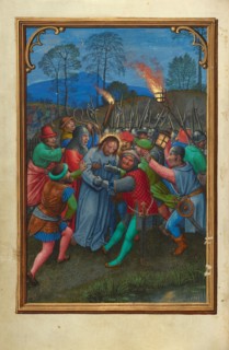 The Flight of the Apostles; Prayer Book of Cardinal Albrecht of Brandenburg, about 1525-1530. Creator: Simon Bening.