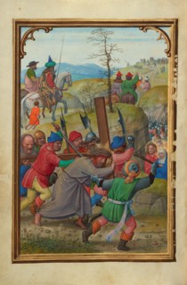 The Way to Calvary; Prayer Book of Cardinal Albrecht of Brandenburg, about 1525-1530. Creator: Simon Bening.
