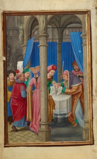 The Circumcision; Prayer Book of Cardinal Albrecht of Brandenburg, about 1525-1530. Creator: Simon Bening.