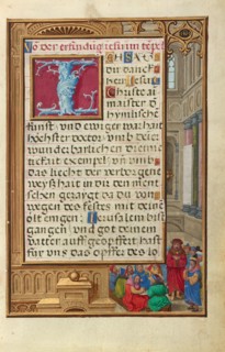 Border with Samuel Putting forward Saul as King, about 1525-1530. Creator: Simon Bening.