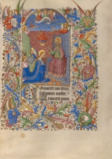 The Coronation of the Virgin; Book of Hours, about 1420. Creator: Spitz Master.