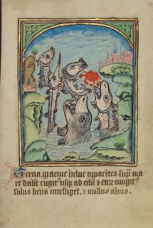 The Third Sign before the Day of Judgment; Illustrated Vita Christi..., about 1480-1490. Creator: Unknown.