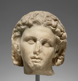 Portrait of Alexander the Great; Head of Alexander the Great, about 320 BC. Creator: Unknown.