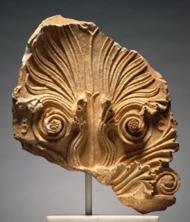 Anthemion of a Grave Stele; Floral Crown for a Grave Monument, about 320 BC. Creator: Unknown.