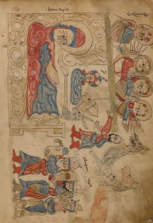 The Nativity and The Adoration of the Magi; Gospel Book, 1386. Creator: Unknown.