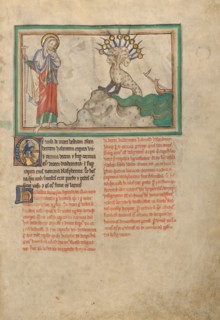 The Beast from the Sea; Dyson Perrins Apocalypse, about 1255-1260. Creator: Unknown.
