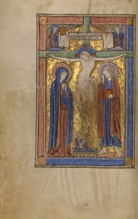 The Crucifixion; Missal, begun after 1234-completed before 1262. Creator: Unknown.