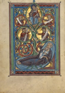 The Tree of Jesse; Psalter, about 1240-1250. Creator: Unknown.