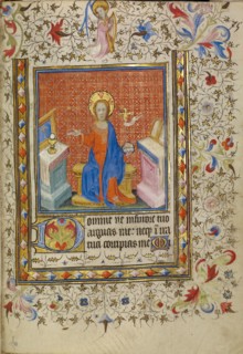 Christ in Majesty; Christ in Majesty between the Altars of the New and Old Law, about 1400-1410. Creator: Unknown.