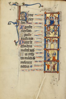 The Lord Enthroned with Angels: Two Seraphim: Two Kneeling Angels in Prayer..., about 1300. Creator: Unknown.