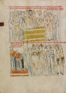 The Opening of Saint Hedwig's Tomb: The Translation of Saint Hedwig's Relics, 1353. Creator: Unknown.