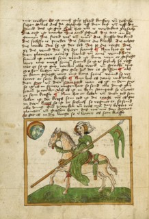 The Moon Represented as a Woman on Horseback, shortly after 1464. Creator: Unknown.