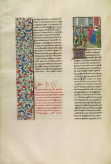 The Duke of Gelders Sending a Messenger to the King of France c1380s, about 1480-1483. Creator: Unknown.