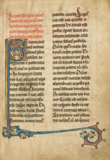 Decorated Initial S; De Natura Avium; De Pastoribus et Ovibus; Bestiarium, 1277 or after. Creator: Unknown.