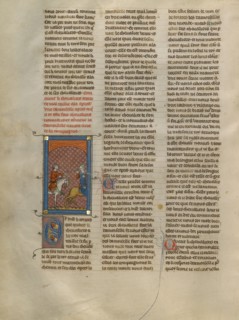 The Knight à la cote mal taillée Riding after the Demoiselle Mesdisant, about 1320-1340. Creator: Unknown.