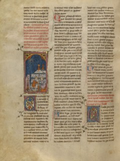 Persides in his Tent with a Servant of Tristan, about 1320-1340. Creator: Unknown.