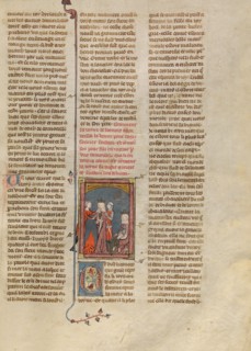 Tristan's Stepmother Lamenting Her Dead Son, about 1320-1340. Creator: Unknown.