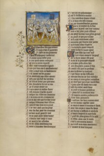 The Battle between Charles of Anjou and Manfred Hohenstaufen for Sicily, about 1405. Creator: Unknown.