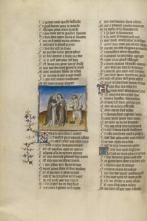 The Personifications of False Pretence and Abstinence before Resistance, about 1405. Creator: Unknown.