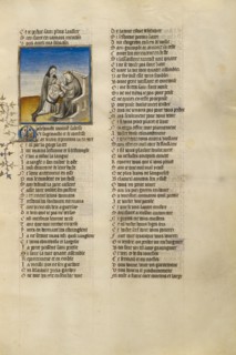 The Personifications of False Pretence and Abstinence Cutting out Resistance's Tongue, about 1405. Creator: Unknown.