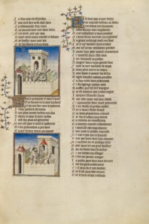 The Personifications of Shame and Anxiety Speaking to Resistance: The Personific..., about 1405. Creator: Unknown.