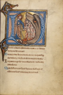 Initial D: The Harrowing of Hell; Psalter, mid-1200s. Creator: Unknown.
