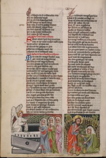 The Women at the Tomb: Noli me tangere; Weltchronik, about 1400-1410. Creator: Unknown.