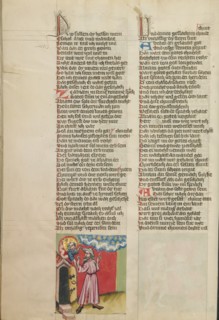 God's Covenant with Abraham; Weltchronik, about 1400-1410. Creator: Unknown.