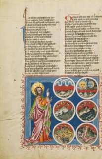 The Creation of Heaven and Earth, The Separation of Light and Darkness... about 1400-1410. Creator: Unknown.