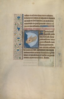 Christ's Left Hand with Wound; Arenberg Hours, early 1460s. Creator: Willem Vrelant.