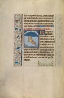 Christ's Left Foot with Wound; Arenberg Hours, early 1460s. Creator: Willem Vrelant.