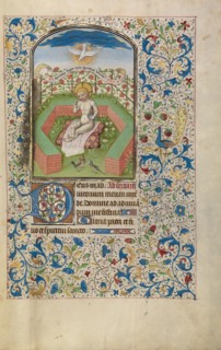 Jesus with an Orb in a Garden; Arenberg Hours, early 1460s. Creator: Willem Vrelant.