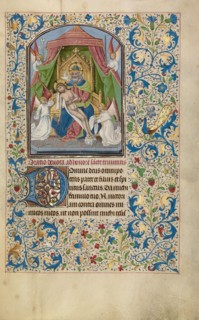 The Throne of Grace Trinity; Arenberg Hours, early 1460s. Creator: Willem Vrelant.