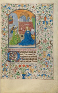 The Annunciation; Arenberg Hours, early 1460s. Creator: Willem Vrelant.