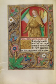 Saint Michael; Spinola Hours, about 1510-1520. Creator: Workshop of Master of the First Prayer Book of Maximilian.