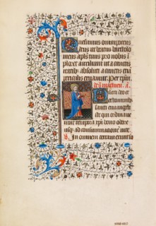 Saint Matthew with a Book; Book of Hours, about 1440-1450. Creator: Workshop of the Bedford Master.