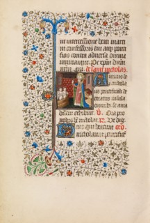Saint Nicholas Rescuing Three Youths from a Tub; Book of Hours, about 1440-1450. Creator: Workshop of the Bedford Master.
