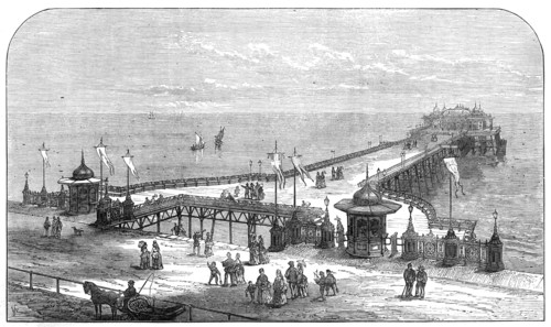 The new pier at Hastings, 1872. Creator: Unknown.