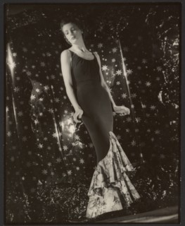 Portrait of an Unidentfiied Female Fashion Model, about 1940. Creator: Gunther Krampf.