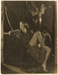 Portrait of a Reclining Woman in a Suggestive Pose, about 1922. Creator: Francis Joseph Bruguiere.