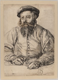 Portrait of a Bearded Man, 1576. Creator: Tobias Stimmer.
