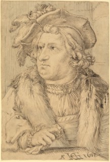Portrait of a Man, 1607. Creator: Hendrik Goltzius.