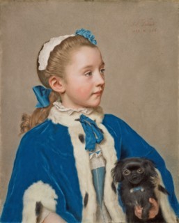 Portrait of Maria Frederike van Reede-Athlone at Seven Years of Age, 1755-1756. Creator: Jean-Etienne Liotard.