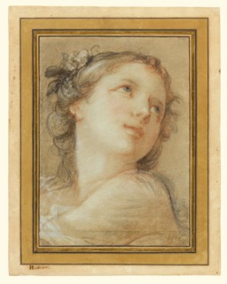 Head of a bacchante, 1741. Creator: Charles-Joseph Natoire.