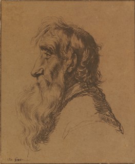 Head of an Old Man, about 1616. Creator: Jacob III de Gheyn.