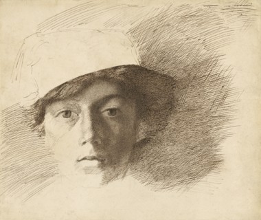 Self-Portrait, about 1845. Creator: Charles Samuel Keene.