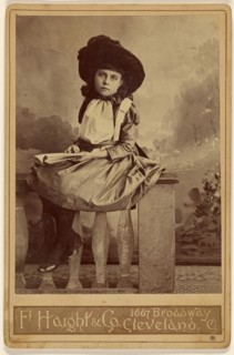 Uncle Toms Cabin. Era. Studio portrait of a girl., about 1880. Creator: F. Haight & Company.