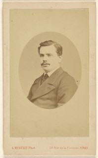 Portrait of Augustin Fabre, 1865-1870. Creator: Louis Huguet.